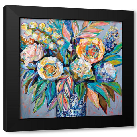 Ginger Party Black Modern Wood Framed Art Print with Double Matting by Vertentes, Jeanette