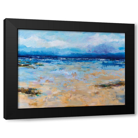 East Beach Black Modern Wood Framed Art Print by Vertentes, Jeanette