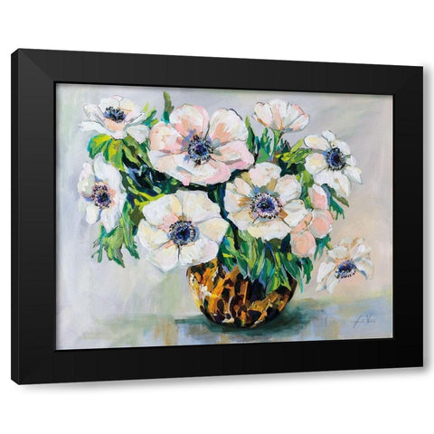 Fall Festive Black Modern Wood Framed Art Print with Double Matting by Vertentes, Jeanette