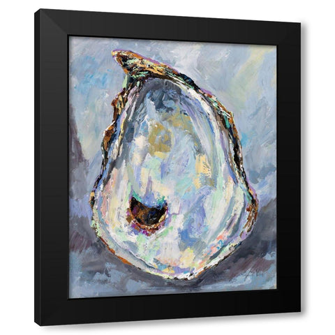 Gray Oyster Black Modern Wood Framed Art Print with Double Matting by Vertentes, Jeanette