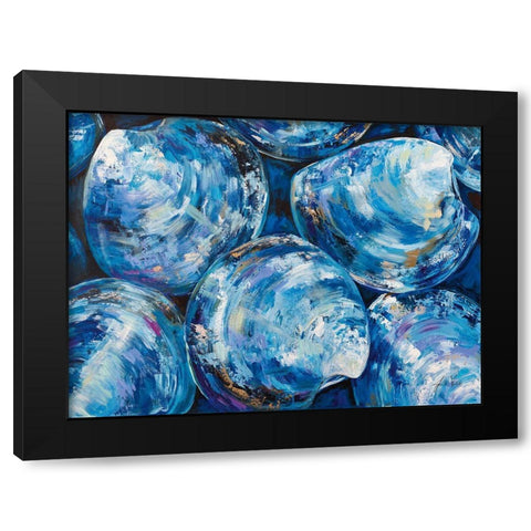 Group of Quahogs Black Modern Wood Framed Art Print with Double Matting by Vertentes, Jeanette