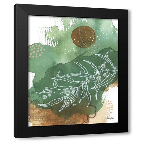 Nature Abstract II Detail Black Modern Wood Framed Art Print with Double Matting by Horn, Laura