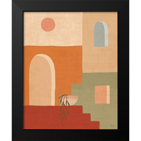 Simple Scenes I Black Modern Wood Framed Art Print by Charron, Veronique