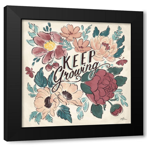 Keep Growing I Black Modern Wood Framed Art Print with Double Matting by Penner, Janelle