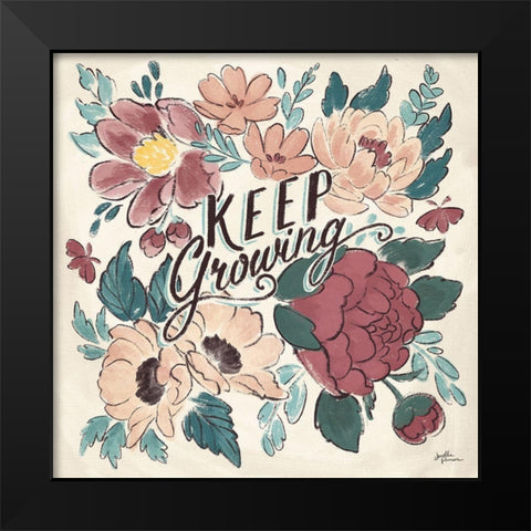 Keep Growing I Black Modern Wood Framed Art Print by Penner, Janelle