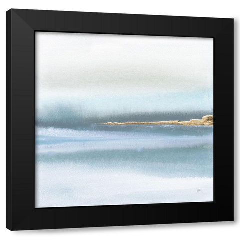 Blue Earth I Black Modern Wood Framed Art Print with Double Matting by Paschke, Chris
