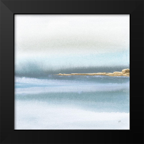 Blue Earth I Black Modern Wood Framed Art Print by Paschke, Chris