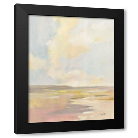 Light Cloud Black Modern Wood Framed Art Print by Vassileva, Silvia