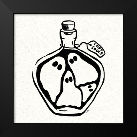 Witches Potion II Black Modern Wood Framed Art Print by York, Leah
