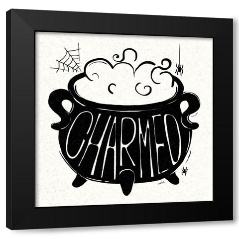Witches Potion IV Black Modern Wood Framed Art Print by York, Leah