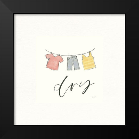 Wash Dry Fold Repeat II Black Modern Wood Framed Art Print by Jackson, Jenaya