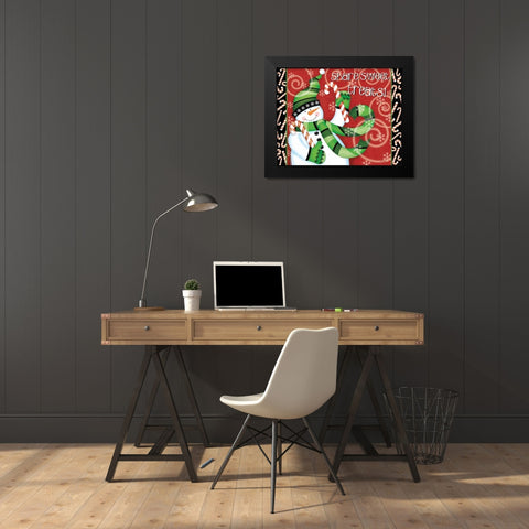 Sweet  Holidays I Black Modern Wood Framed Art Print by Charron, Veronique