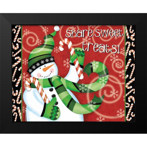 Sweet  Holidays I Black Modern Wood Framed Art Print by Charron, Veronique
