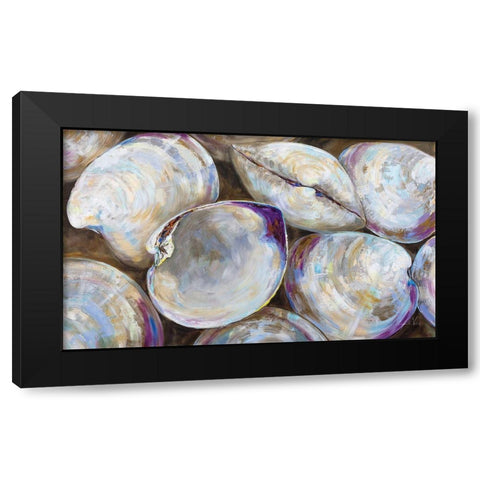 Clambake Cluster Black Modern Wood Framed Art Print with Double Matting by Vertentes, Jeanette