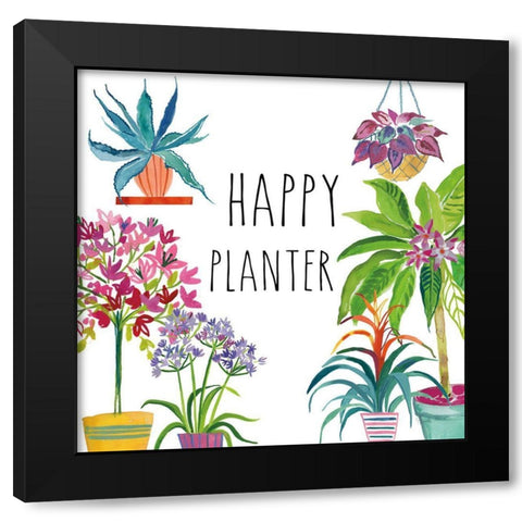 Tropical Home I Black Modern Wood Framed Art Print with Double Matting by Zaman, Farida