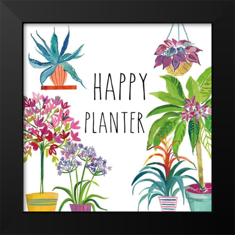 Tropical Home I Black Modern Wood Framed Art Print by Zaman, Farida