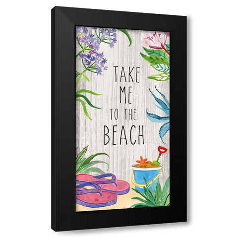 Tropical Home V Black Modern Wood Framed Art Print by Zaman, Farida