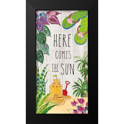 Tropical Home VI Black Modern Wood Framed Art Print by Zaman, Farida