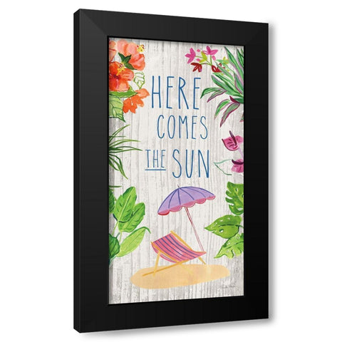 Tropical Home VIII Black Modern Wood Framed Art Print by Zaman, Farida