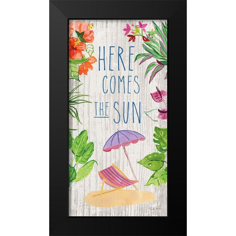 Tropical Home VIII Black Modern Wood Framed Art Print by Zaman, Farida