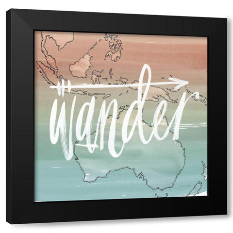 World Traveler I Neutral Black Modern Wood Framed Art Print by Miller, Sara Zieve