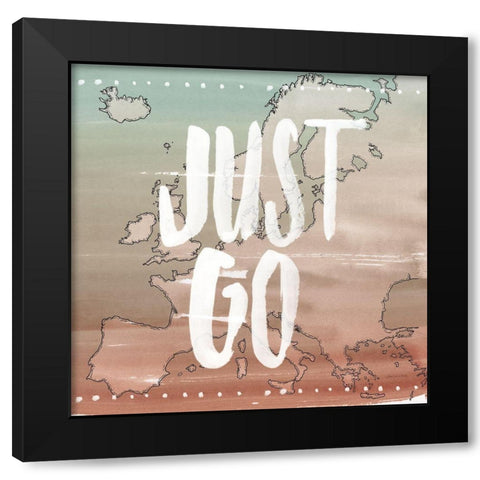 World Traveler II Neutral Black Modern Wood Framed Art Print with Double Matting by Miller, Sara Zieve