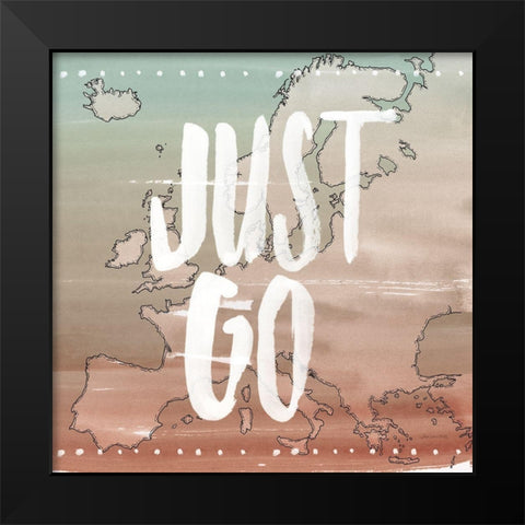 World Traveler II Neutral Black Modern Wood Framed Art Print by Miller, Sara Zieve