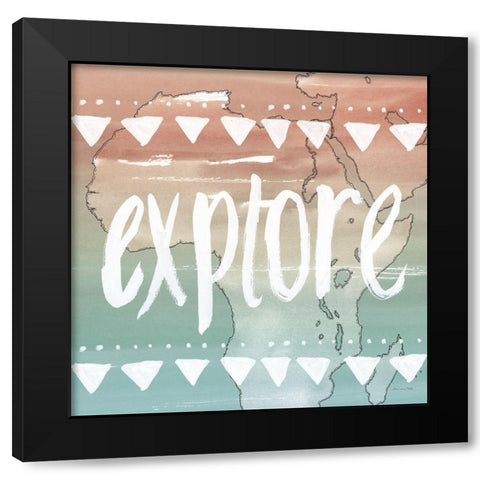 World Traveler III Neutral Black Modern Wood Framed Art Print by Miller, Sara Zieve