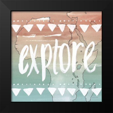 World Traveler III Neutral Black Modern Wood Framed Art Print by Miller, Sara Zieve