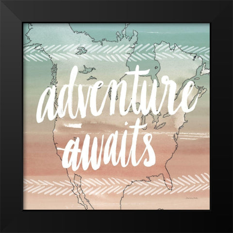 World Traveler IV Neutral Black Modern Wood Framed Art Print by Miller, Sara Zieve