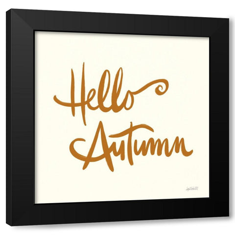 Hello Autumn I on Cream Black Modern Wood Framed Art Print by Tavoletti, Anne