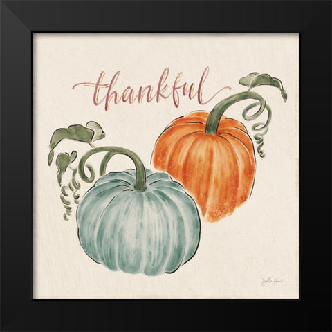 Harvest Jewels III Pumpkins Black Modern Wood Framed Art Print by Penner, Janelle