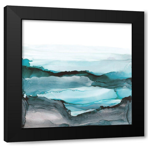 Aquascape II Black Modern Wood Framed Art Print by Paschke, Chris