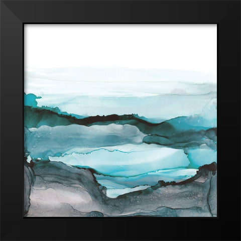 Aquascape II Black Modern Wood Framed Art Print by Paschke, Chris