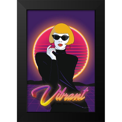 So Eighties I Black Modern Wood Framed Art Print by Escalante, Omar