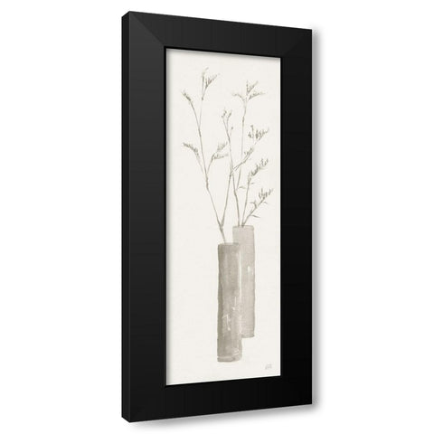 Neutral Grass Black Modern Wood Framed Art Print by Paschke, Chris