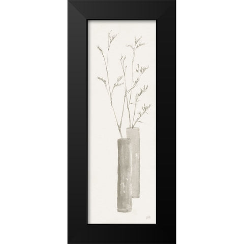 Neutral Grass Black Modern Wood Framed Art Print by Paschke, Chris