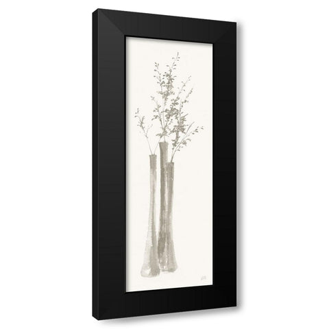 Neutral Seed Black Modern Wood Framed Art Print by Paschke, Chris