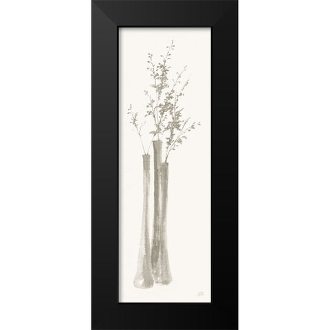 Neutral Seed Black Modern Wood Framed Art Print by Paschke, Chris