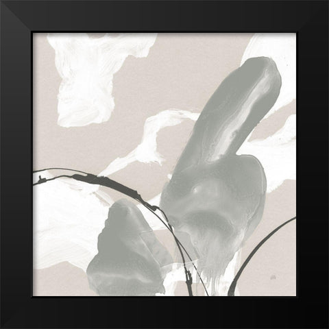 Touch of Gray I Black Modern Wood Framed Art Print by Paschke, Chris