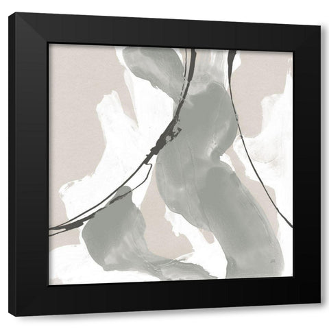 Touch of Gray II Black Modern Wood Framed Art Print with Double Matting by Paschke, Chris
