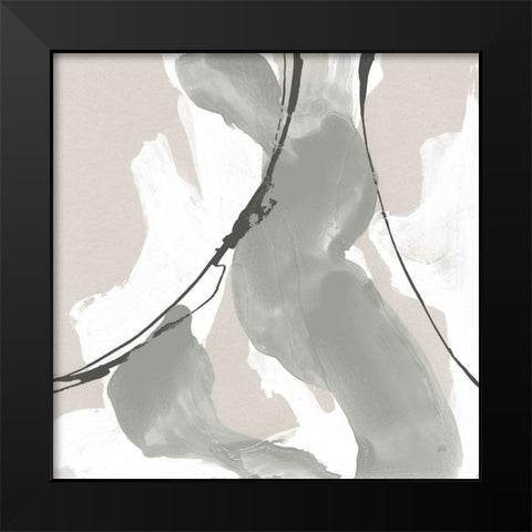 Touch of Gray II Black Modern Wood Framed Art Print by Paschke, Chris