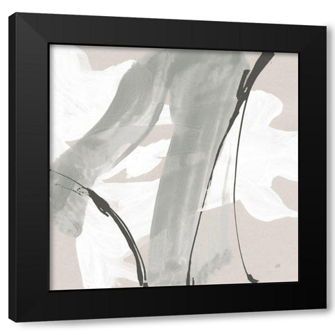 Touch of Gray III Black Modern Wood Framed Art Print by Paschke, Chris