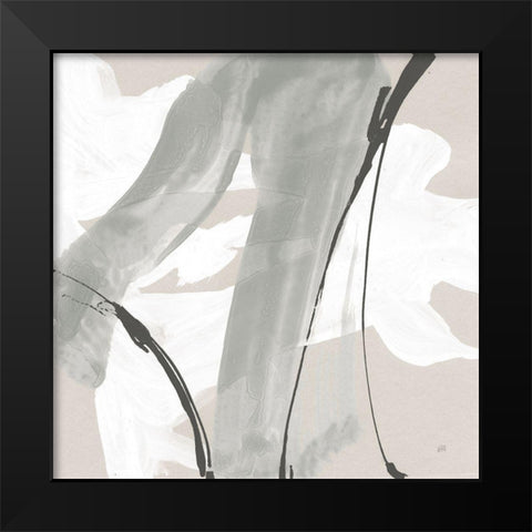 Touch of Gray III Black Modern Wood Framed Art Print by Paschke, Chris
