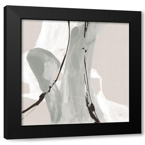 Touch of Gray IV Black Modern Wood Framed Art Print with Double Matting by Paschke, Chris