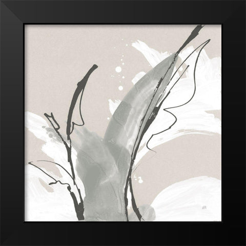Touch of Gray V Black Modern Wood Framed Art Print by Paschke, Chris