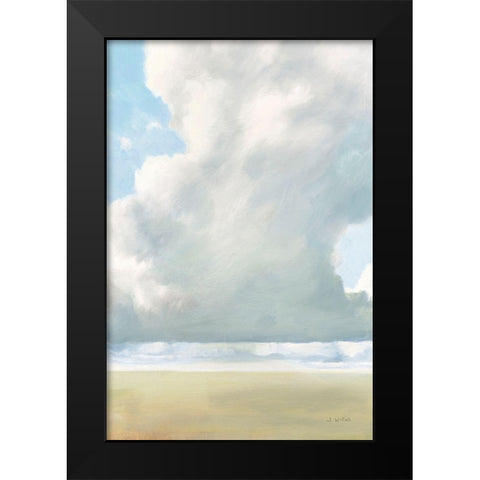 Cloudy Skies Black Modern Wood Framed Art Print by Wiens, James