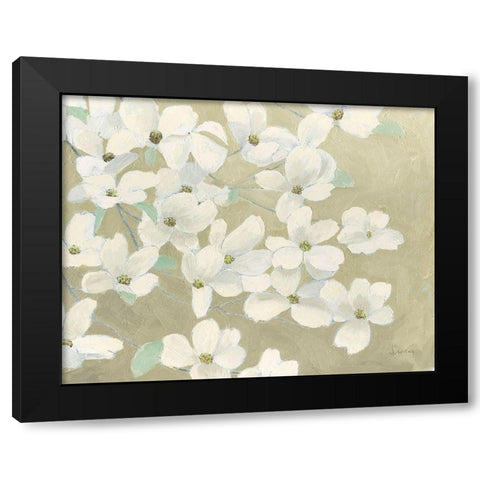 Dogwood Delight Black Modern Wood Framed Art Print by Wiens, James