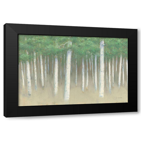 Green Forest Hues I Black Modern Wood Framed Art Print by Wiens, James