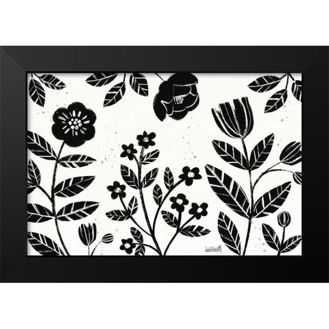 Bold Blooms I Black Modern Wood Framed Art Print by Tavoletti, Anne